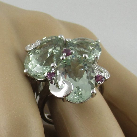14.45ct Prasiolite European Ring - Picture 11 of 12